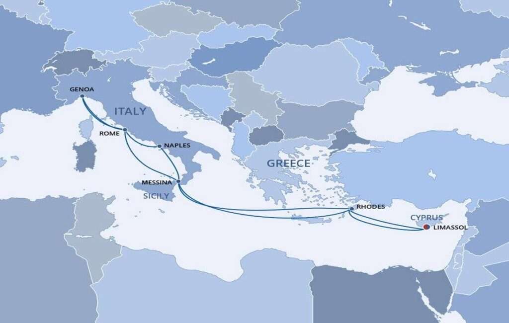 A Map Of Medieval Mediterranean Trade Routes
