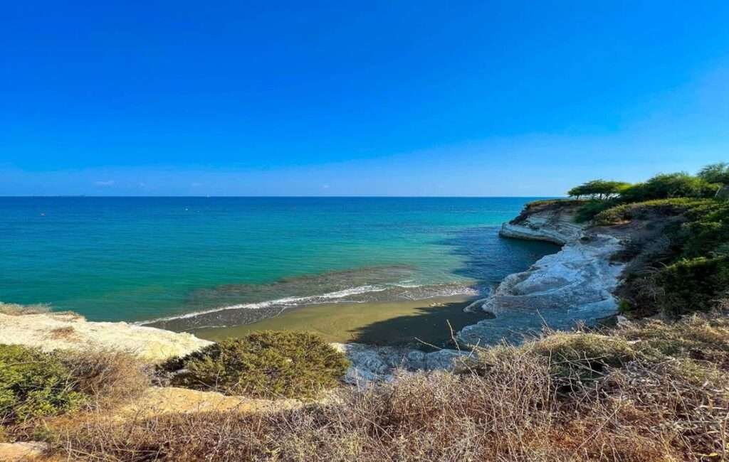 The Pristine Coast At Governor's Beach In Cyprus